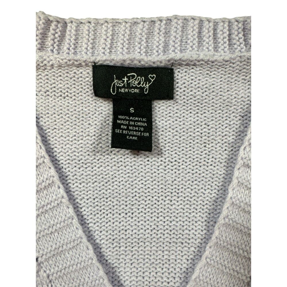 Lilac cardigan with Adorable Daisies - Picture 6 of 6